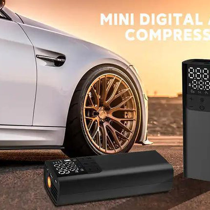 Digital Portable Tyre Inflator and Power Bank